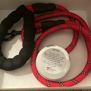New Pet leash with paw balm